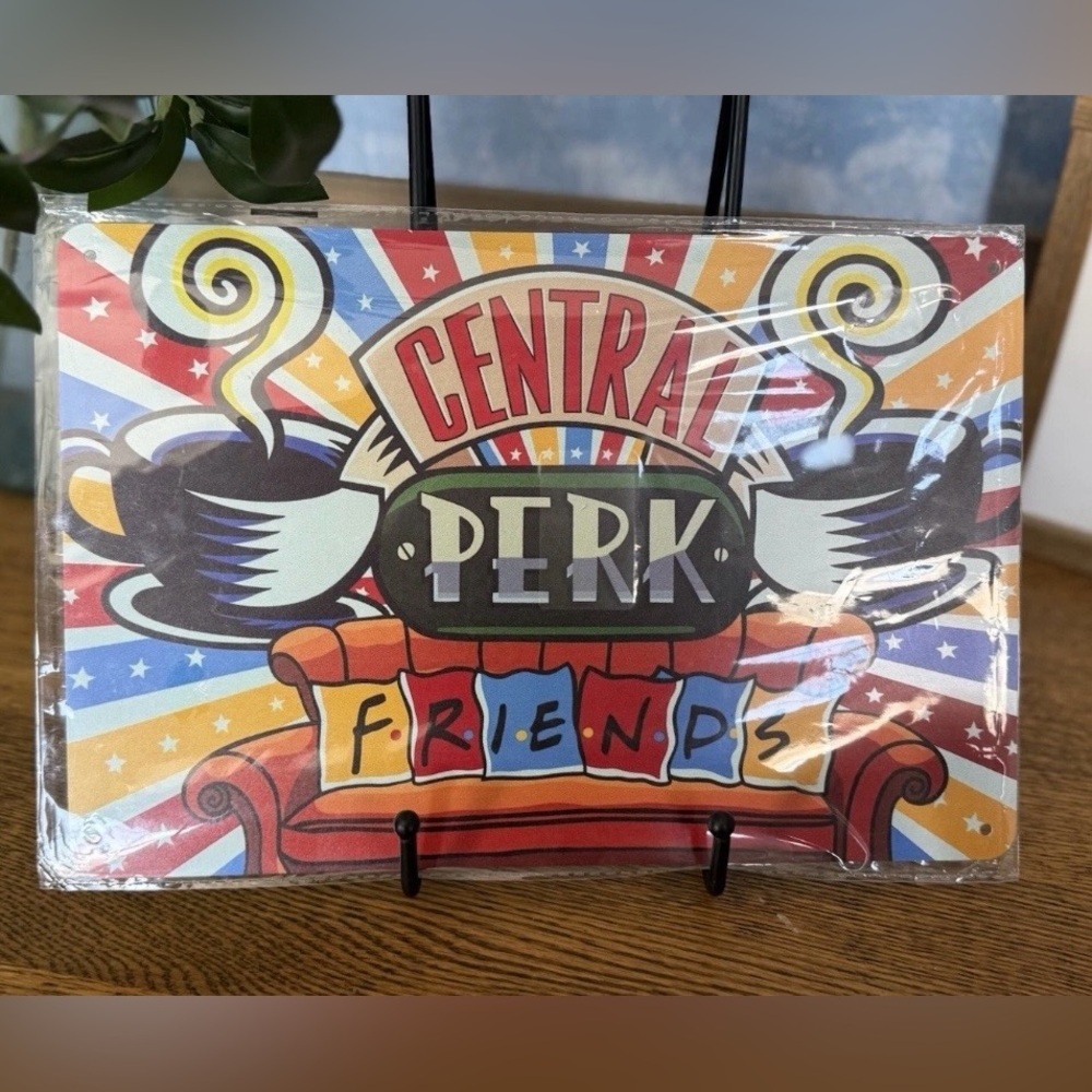 Friends Central Perk Metal Sign Coffee Shop Couch Retro Wall Decor